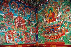 21 Tengboche Gompa - Painting Of Wrathful Deities, Buddha